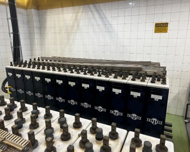 Bancada de baterias estacionárias